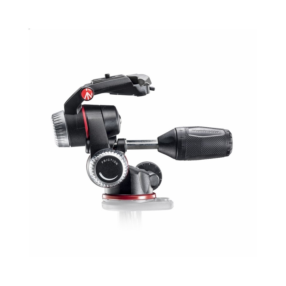 X-PRO 3-Way tripod head with retractable levers Manfrotto - 
Retractable levers for compactness and easy carrying
Friction contr