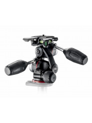 X-PRO 3-Way tripod head with retractable levers Manfrotto - 
Retractable levers for compactness and easy carrying
Friction contr