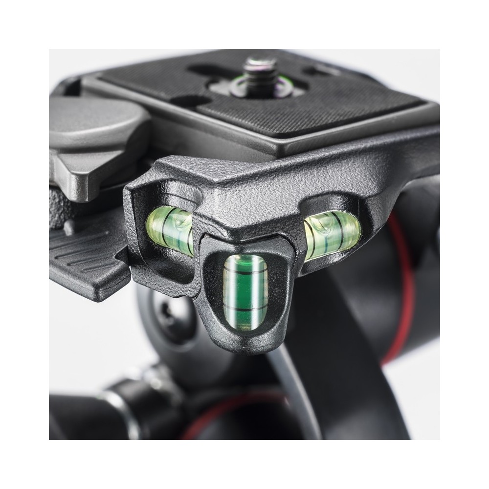 X-PRO 3-Way tripod head with retractable levers Manfrotto - 
Retractable levers for compactness and easy carrying
Friction contr