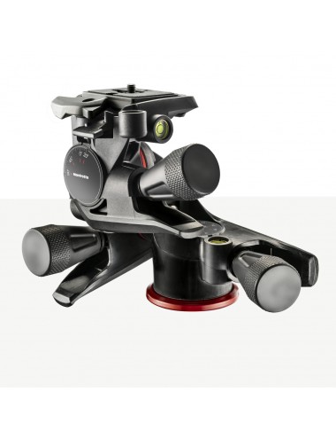 XPRO Geared Drei-Wege-Schwenk-/Neige-Stativkopf Manfrotto - Bilden und schießen Sie präzise, indem Sie mit dem mikrometrischen K