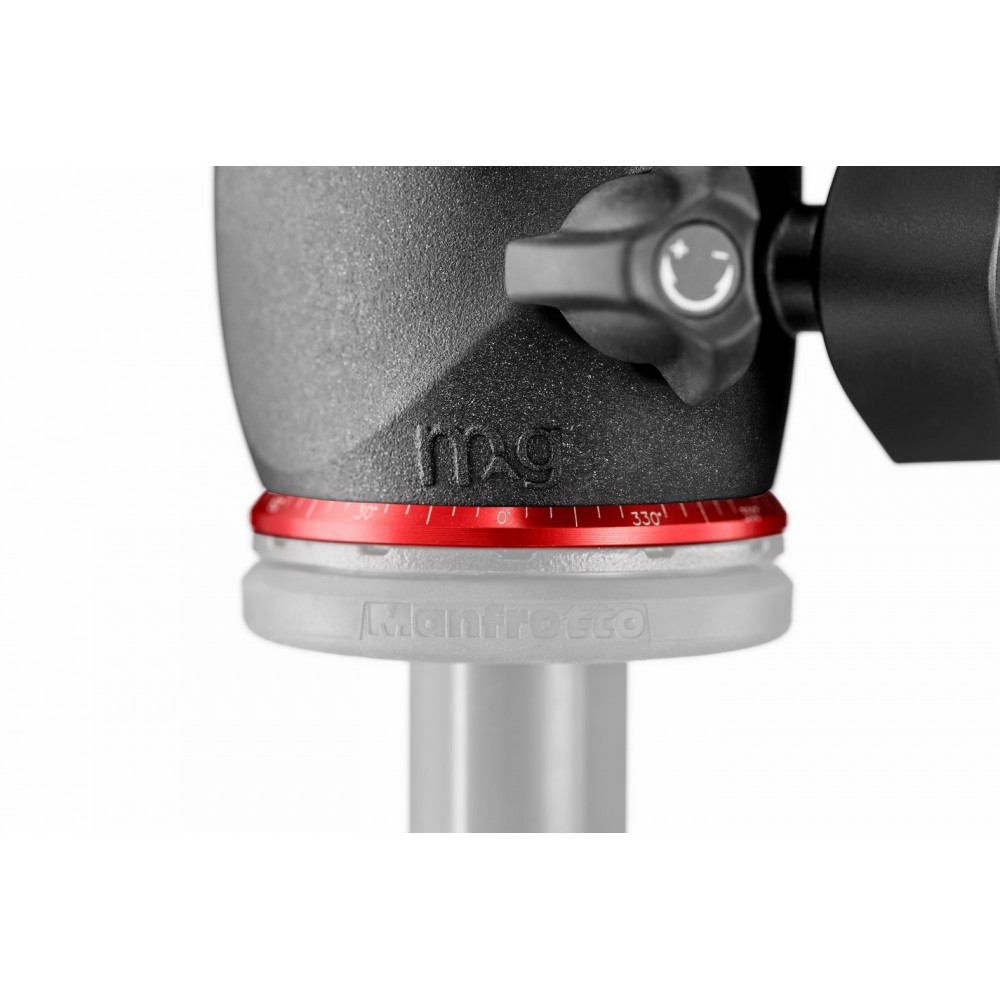 XPRO Magnesium Ball Head with Top Lock plate Manfrotto - 
Triple locking ensures precise shooting without drift
Grease-free and 