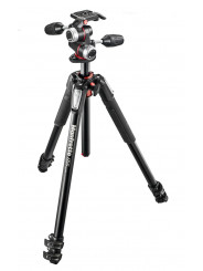 055 kit - alu 3-section horiz. column tripod with head Manfrotto - 
90° column system lets you capture new perspectives
Easy set