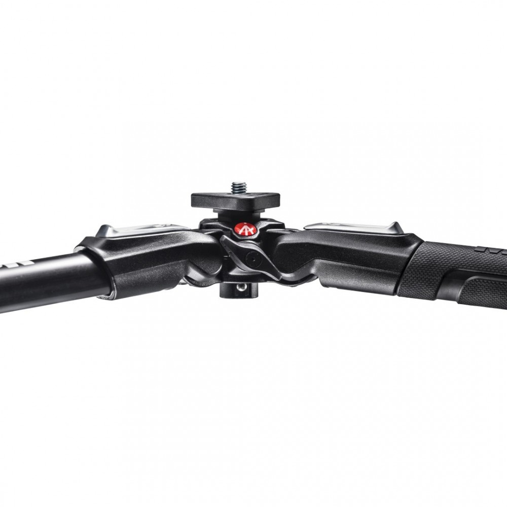 Dreiteiliges 190X-Aluminiumstativ mit XPRO-Fluidkopf Manfrotto - Entdecken Sie Ihr kreatives Potenzial Bodenadapter für extrem n