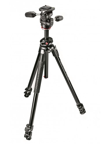 290 Dual Aluminium 3-Section Tripod Kit with 804 3-Way Head Manfrotto - 
Shoot from new angles with 90° column system
Full range