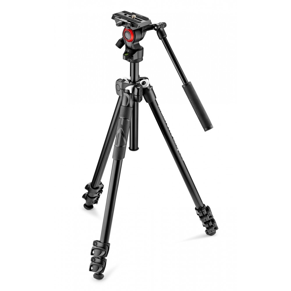 290 light aluminium tripod with befree live fluid video head Manfrotto - 
Flexible shooting with 2 leg angles
Durable aluminium 