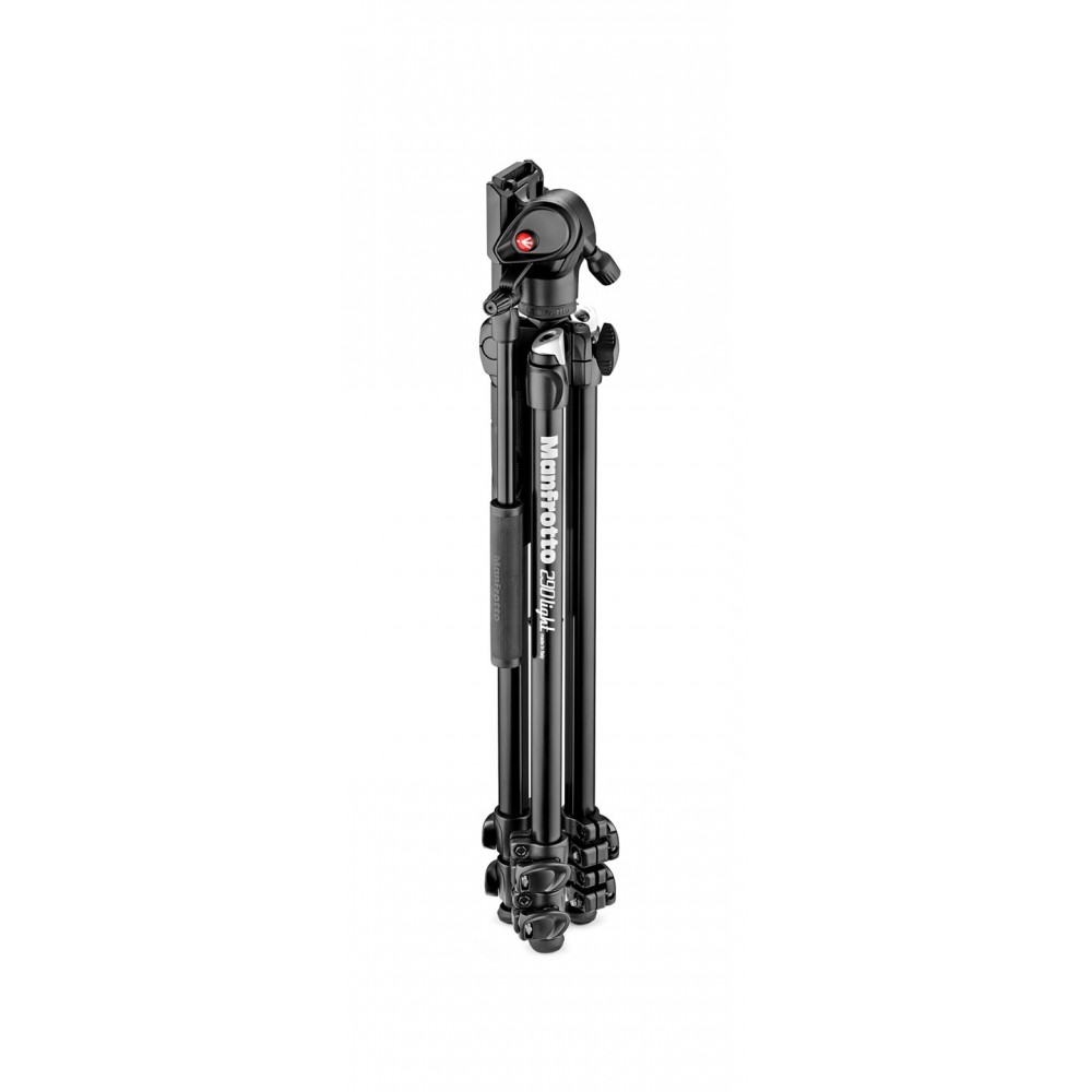 290 light aluminium tripod with befree live fluid video head Manfrotto - 
Flexible shooting with 2 leg angles
Durable aluminium 