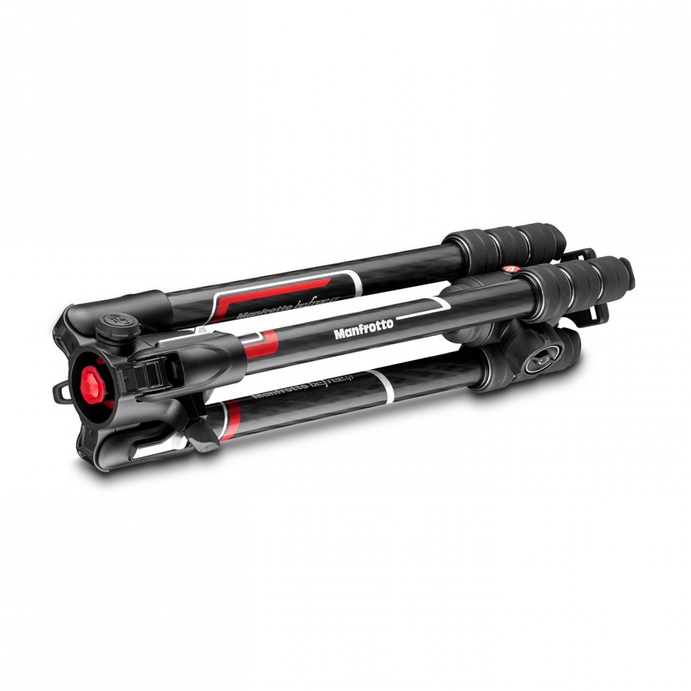 BEFREE GT XPRO Carbon kit Manfrotto - 
Dedicated to professional macro photographers
90° column mechanism built into the top cas