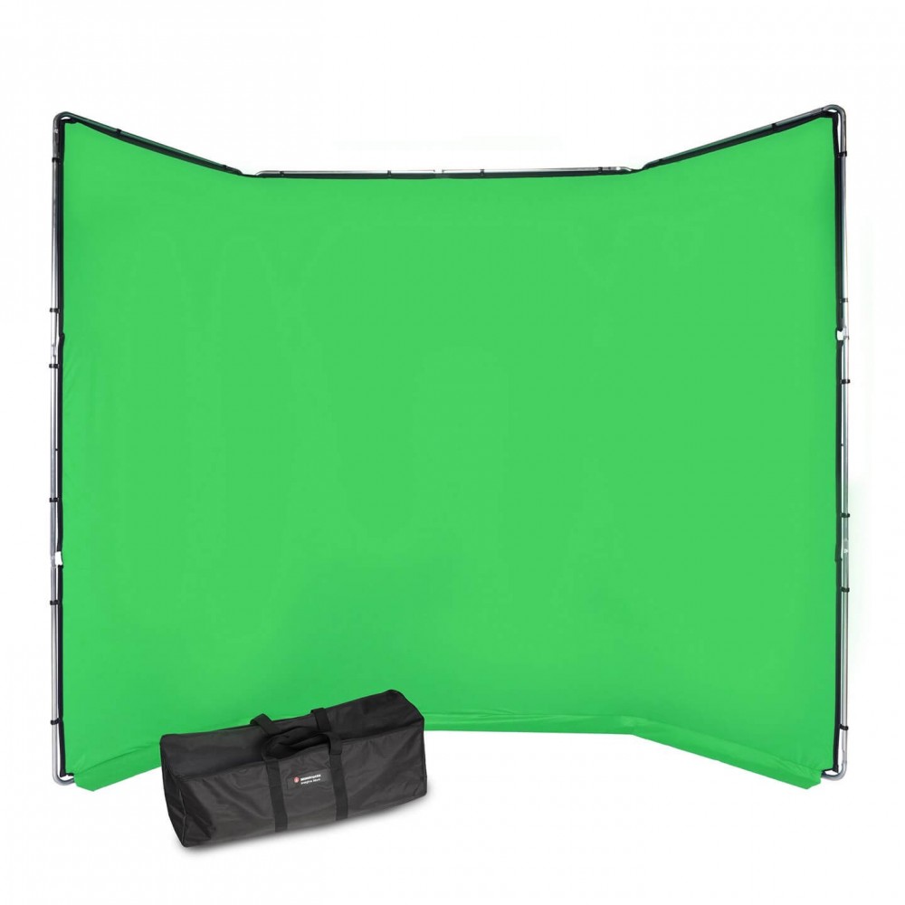Chroma Key FX 4x2,9m Hintergrund-Kit Grün Manfrotto - Das größte wiederverwendbare All-in-One-Chroma-Key-Hintergrundkit Ultrasch
