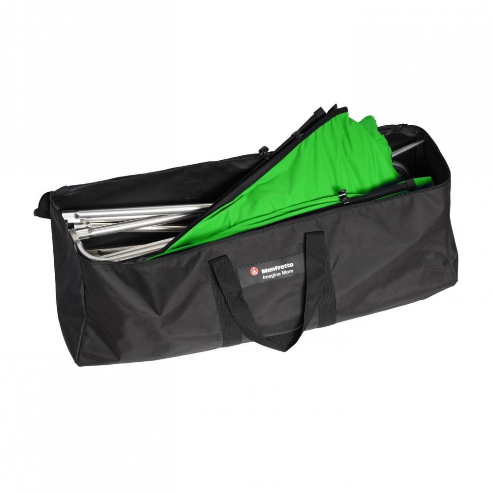 Chroma Key FX 4x2,9m Hintergrund-Kit Grün Manfrotto - Das größte wiederverwendbare All-in-One-Chroma-Key-Hintergrundkit Ultrasch