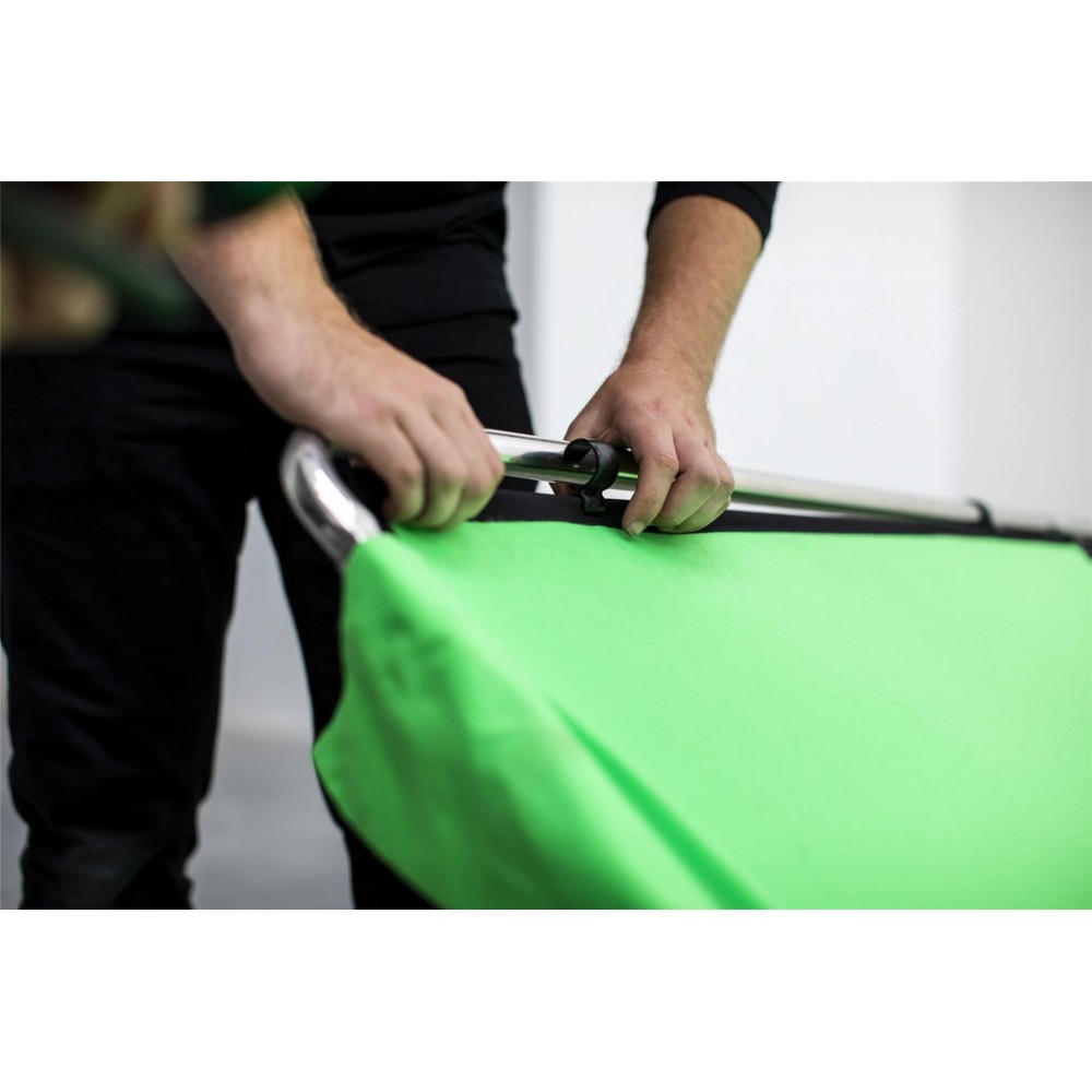 Chroma Key FX 4x2,9m Hintergrund-Kit Grün Manfrotto - Das größte wiederverwendbare All-in-One-Chroma-Key-Hintergrundkit Ultrasch