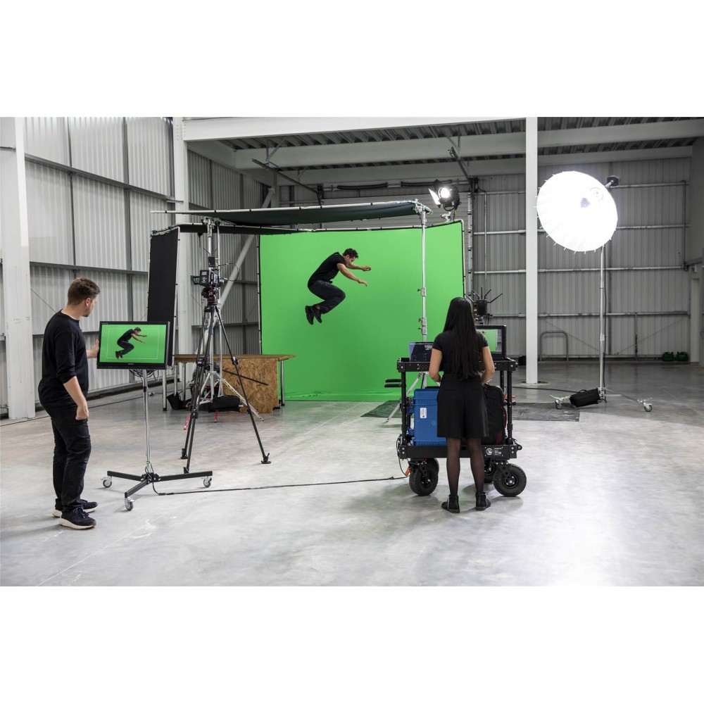 Chroma Key FX 4x2,9m Hintergrund-Kit Grün Manfrotto - Das größte wiederverwendbare All-in-One-Chroma-Key-Hintergrundkit Ultrasch