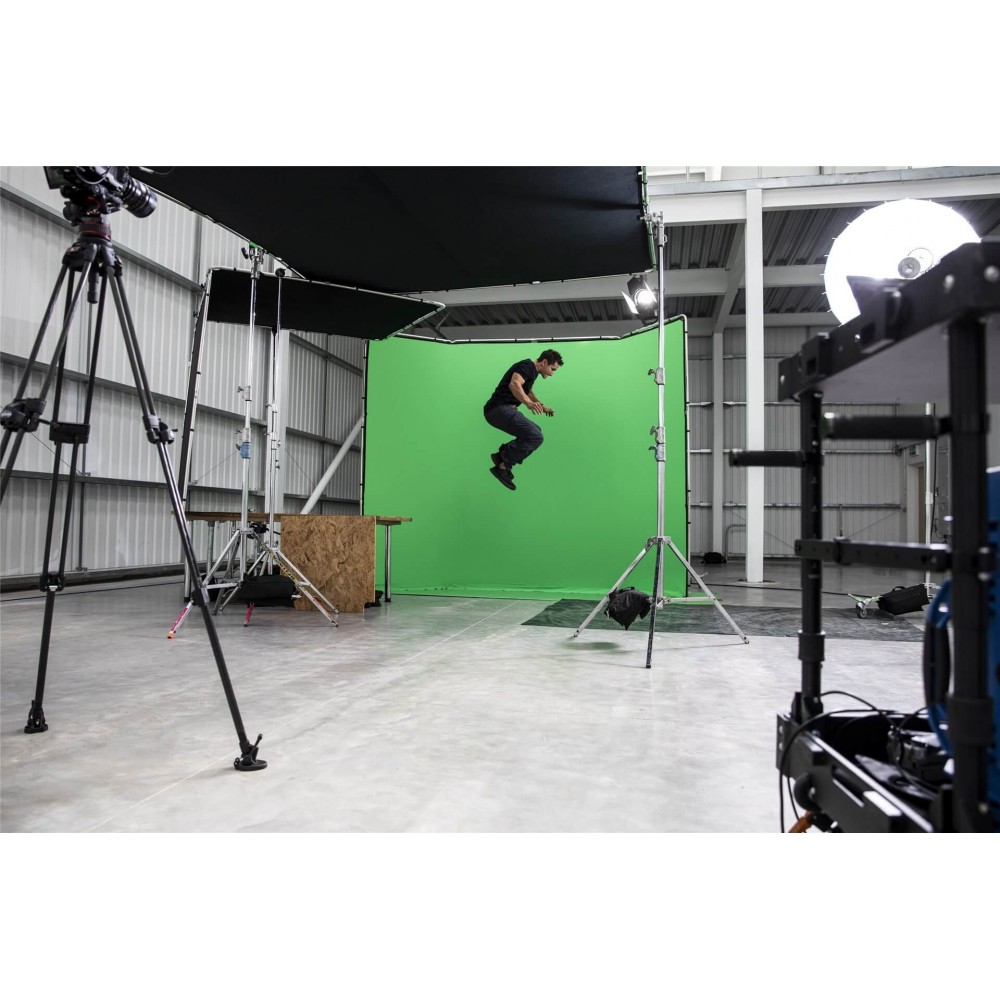 Chroma Key FX 4x2,9m Hintergrund-Kit Grün Manfrotto - Das größte wiederverwendbare All-in-One-Chroma-Key-Hintergrundkit Ultrasch