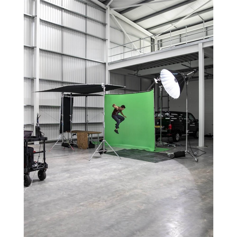 Chroma Key FX 4x2,9m Hintergrund-Kit Grün Manfrotto - Das größte wiederverwendbare All-in-One-Chroma-Key-Hintergrundkit Ultrasch