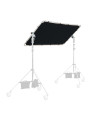 Pro Scrim All In One Kit 1,1 x 2 m Medium Manfrotto - Entwickelt, um die Fantasie kreativer Bildermacher zu fesseln Leichtes All