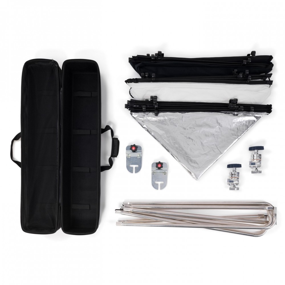 Pro Scrim All-in-One-Kit 2 x 2 groß Manfrotto - Pro Scrim Entwickelt, um die Fantasie kreativer Bildermacher zu fesseln Leichtes