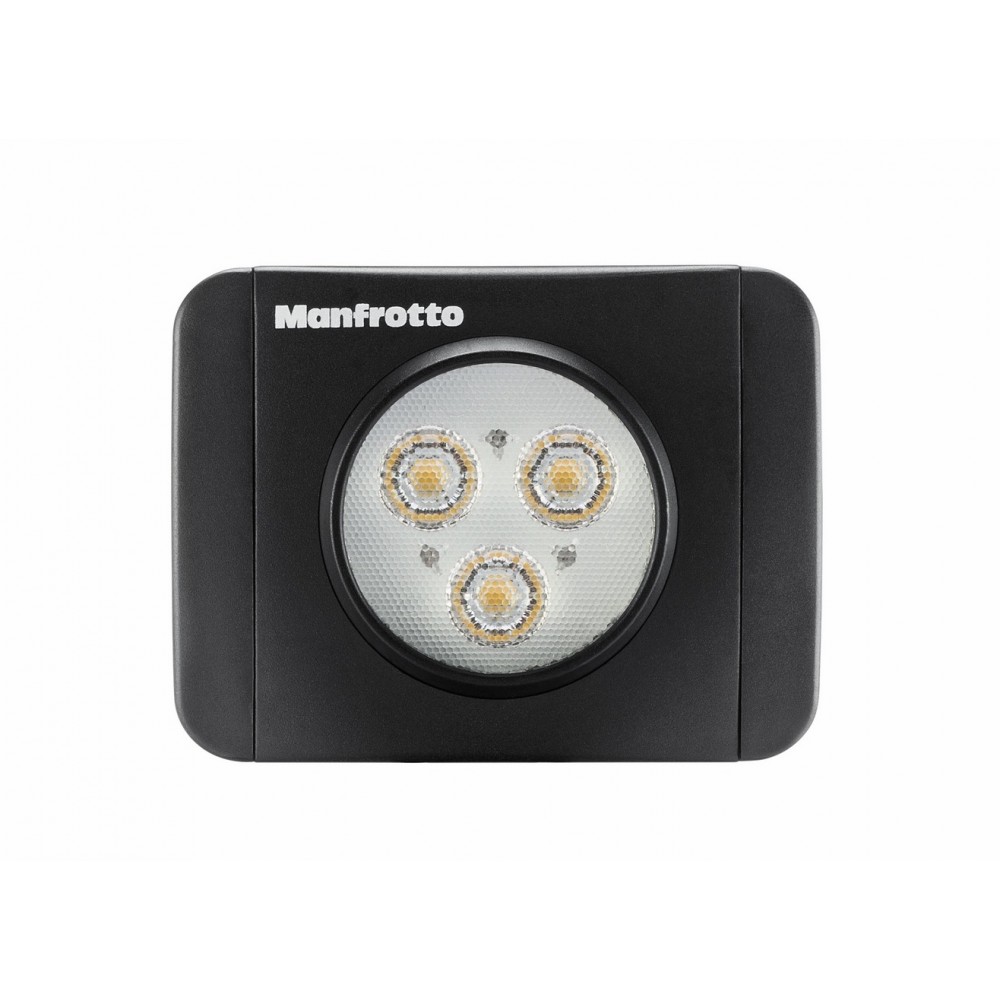 LED Light Lumimuse 3 LED black, multipurpose function (Outlet) Manfrotto - 
Post exposure, traces of use
3 bright LED lights pro