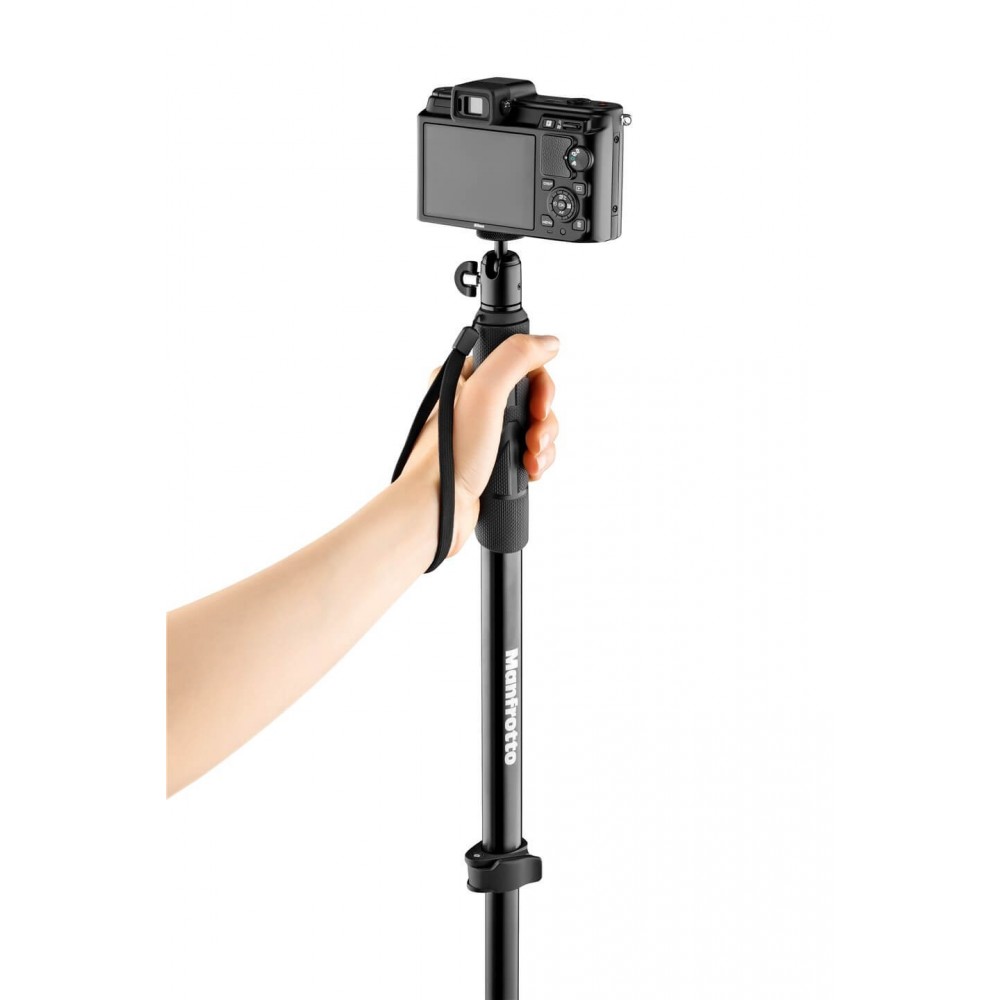 Compact Xtreme 2-in-1-Foto-Einbeinstativ und -Stange Manfrotto - Cleverer Stab, der sich in ein Foto-Einbeinstativ verwandeln lä