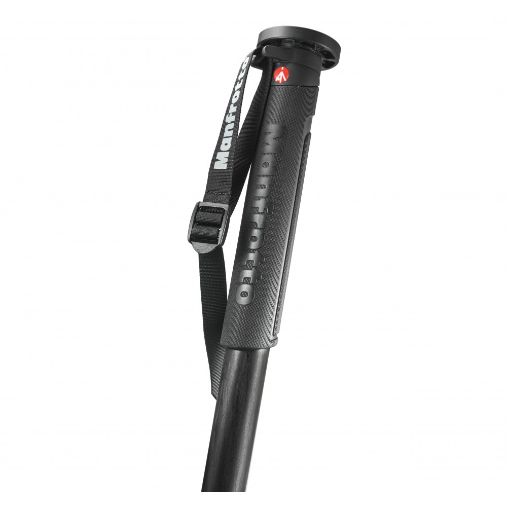 XPRO 4-Section photo monopod, carbon fibre with Quick power Manfrotto - 
The lightest monopod in the range
Easily holds heavy le