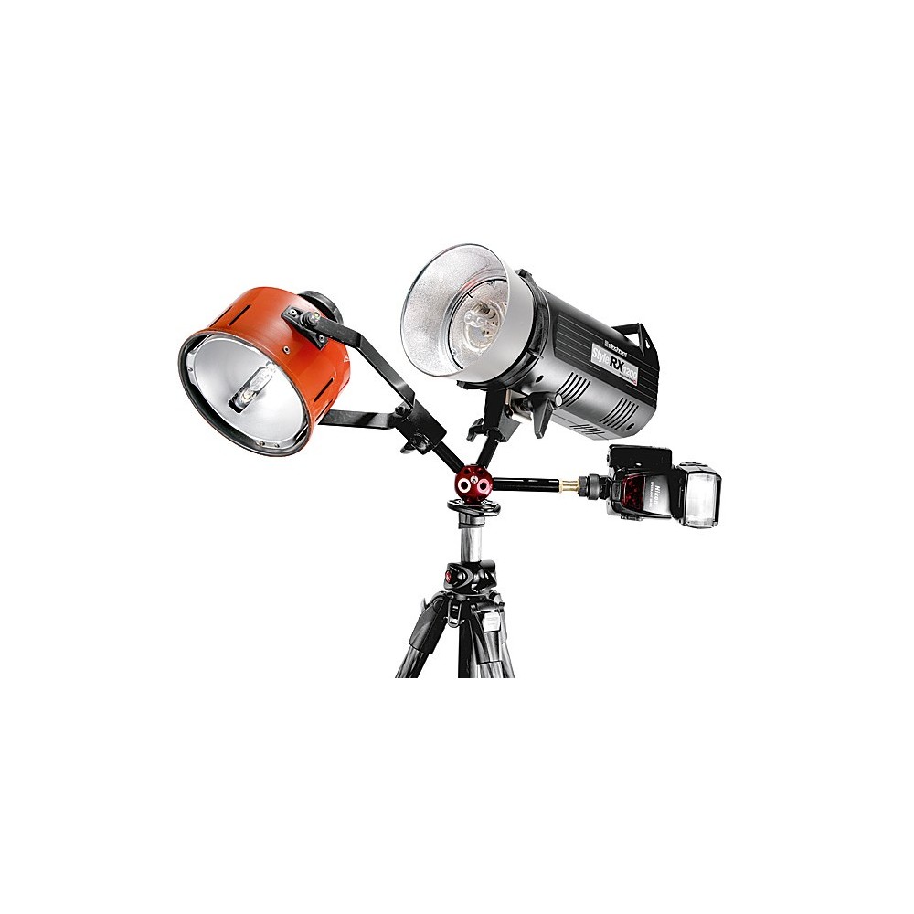 DADO Universal Junction Kit mit 6 Stangen und 6 Anschlüssen Manfrotto - Steckverbinder im Käseplattenstil mit 3/8-Zoll-Buchsen V